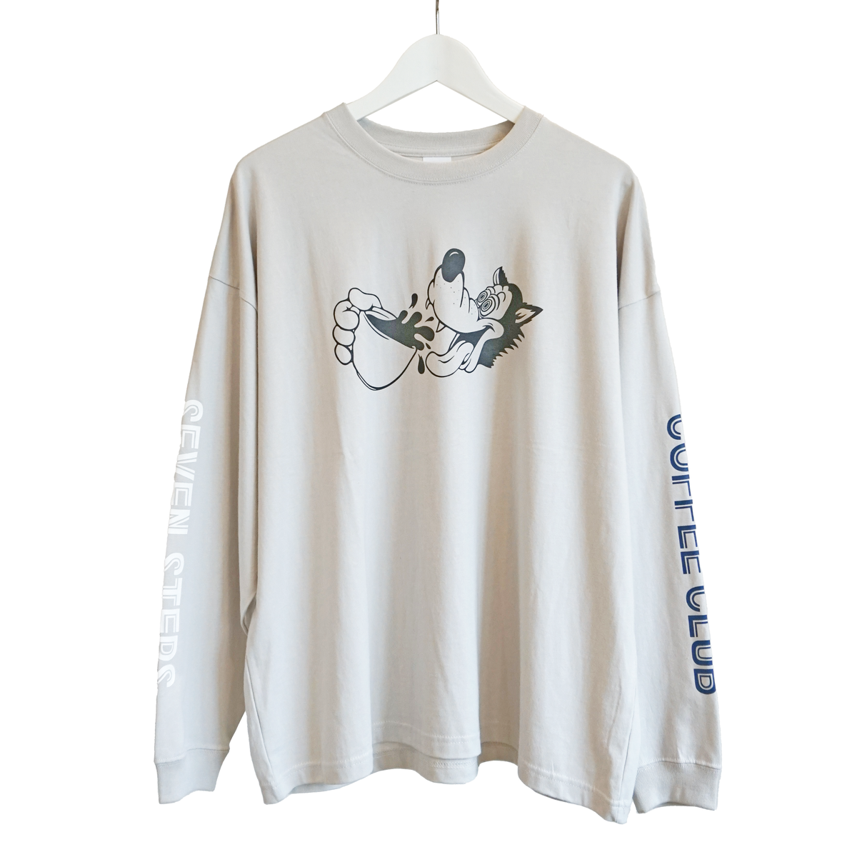 700fill ロンＴ グレーTシャツ/カットソー(七分/長袖)