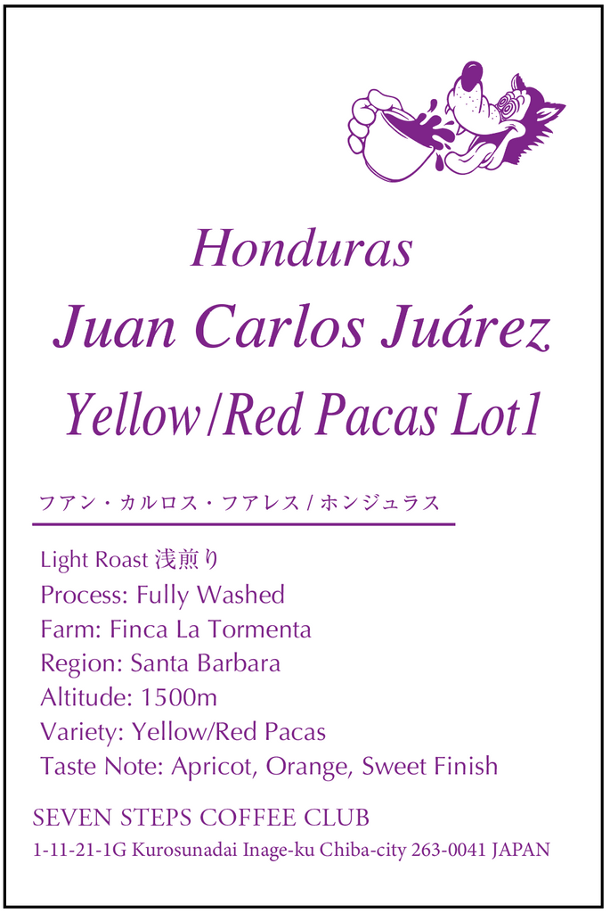 Juan Carlos Juárez/Honduras/Yellow･Red Pacas Lot 1